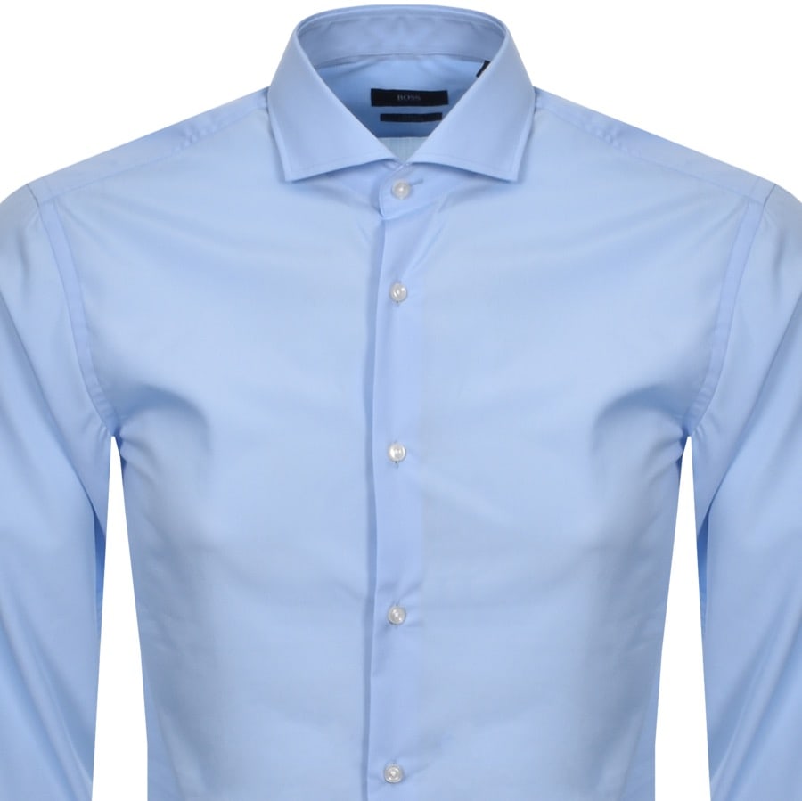 Alternative Image for ProductBOSS Jason Long Sleeved Shirt Blue2